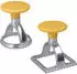 Metaltex Set of 2 Aluminium Ravioli Moulds with Handle