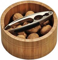 KESPER Snackschale "Nussschale, rund" 2 Stk. aus Bambus inkl. Nussknacker