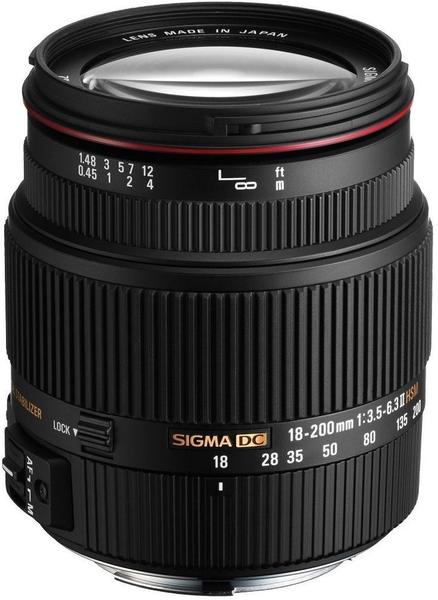 Sigma 18-200mm F3,5-6,3 II DC OS HSM Canon EF