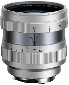 Thypoch Simera 75mm f1.4 Leica M silber