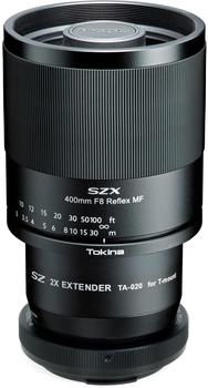 Tokina SZX 400mm f8 Reflex MF Nikon F + 2x Extender