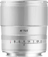 Ttartisan 4350457C, TTARTISAN AF 2/75 mm, L-Mount FF silber, Objektiv