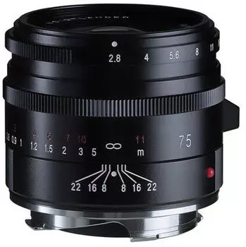 Voigtl&auml;nder 75mm f2.8 APO-Skopar VM schwarz