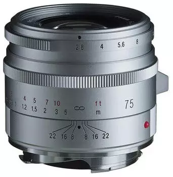 Voigtl&auml;nder 75mm f2.8 APO-Skopar VM silber