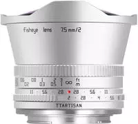 TTArtisan 498643C-1, TTARTISAN 7,5mm f2,0 Fisheye Sony E silber