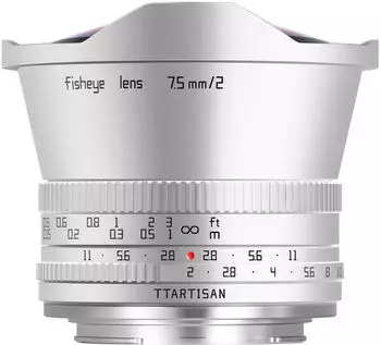 TTArtisan 7.5mm f2 Sony E silber