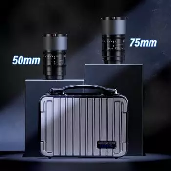 Sirui Saturn 50mm & 75mm Anamorphic-Objektiv-Set T2.9 1.6x Vollformat, Kohlefaser, RF-Mount (Saturn 50-75-RFN)