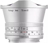 TTArtisan 498641C-1, TTARTISAN 7,5mm f2,0 Fisheye MFT silber