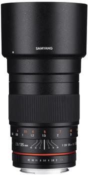 Samyang 135mm F2.0 Objektiv für Anschluss Nikon AE