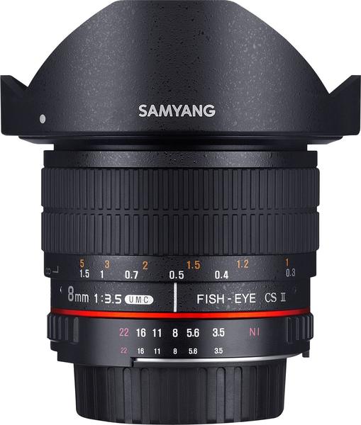 Samyang 8 mm F3,5 Fisheye UMC CS II Nikon F