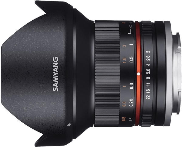 Samyang 12 mm F2,0 NCS CS Canon M silber