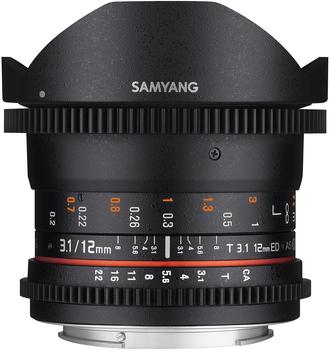 Samyang 12mm T3.1 ED AS NCS Fish-eye VDSLR [Canon EF-M]
