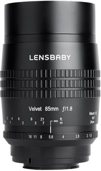 Lensbaby Velvet 85mm f1.8 Fuji schwarz