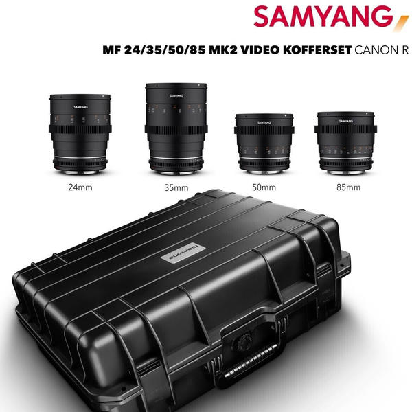 Samyang MF 24/35/50/85 MK2 VDSLR Set Canon R