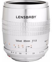 Lensbaby Velvet 85 mm F1,8 silber Nikon F