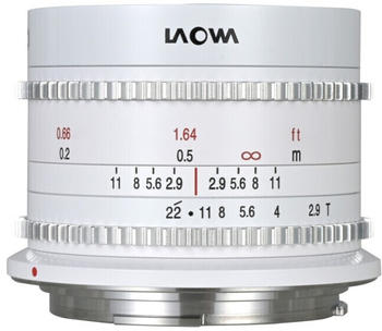 LAOWA 9mm T2.9 Zero-D Cine Canon RF weiß