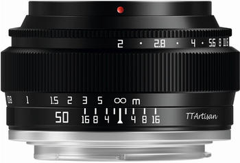 TTArtisan 50mm f2 Canon EF-M schwarz