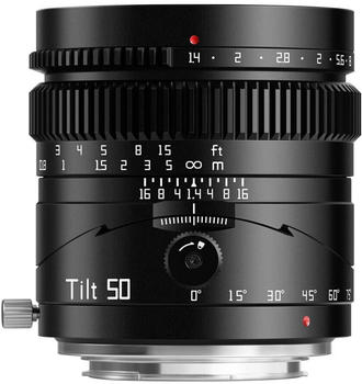 TTArtisan 50mm f1.4 Black Tilt Sony E