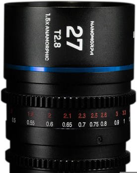LAOWA Nanomorph 1.5x S35 Prime 27mm T2.8 Sony E Blue