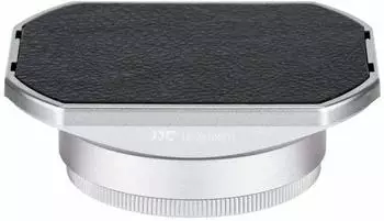 JJC LH-JX100FII Gegenlichtblende mit Adapterring, silber (LH-JX100FII)