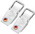 Westmark Hermetus Flaschenöffner & -verschließer 3-in-1, Stahl/Gummi, 2er-Pack (618322E3)
