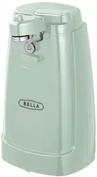 Bella Elektrischer Dosenöffner & Messerschärfer, Edelstahlklinge, Salbeigrün (17883)