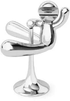 Umbra Rodeo Buddy Flaschenöffner mit Ständer, Zink, chrom (1022635-158)