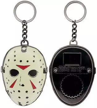 Fanattik Friday the 13th Eishockeymaske Flaschenöffner Schlüsselanhänger, schwarzes Nickel