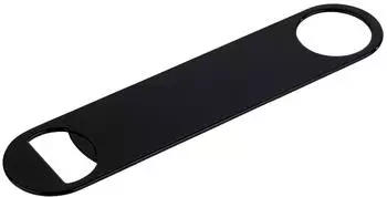 APS Kellner-Flaschen&ouml;ffner Edelstahl, magnetisch, schwarz (93377)