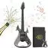 LuxusKollektion Flaschenöffner E-Gitarren-Form, Metall, silber, mit Geschenkbox