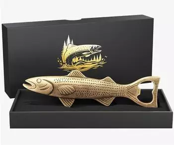 LuxusKollektion Flaschen&ouml;ffner Fisch Vintage, Zinklegierung (f&uuml;r M&auml;nner)