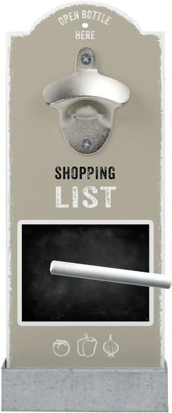 Contento Wandflaschenöffner Shopping List