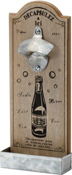 Pajoma Flaschenöffner Holzboard mit Auffangschale