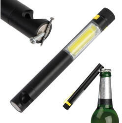 Macma COB Taschenlampe mit Magnetfuß und Flaschenöffner