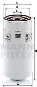 Mann Filter Ölfilter für Citroen CX I C35 Fiat 242 Peugeot J5 (W 719/11)
