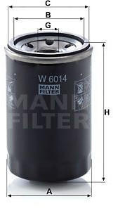 Mann Filter Ölfilter für DAIHATSU Rocky Hard Top Wildcat/rocky (W 816/80)