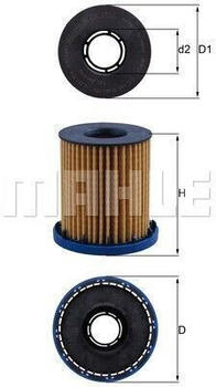 Mahle Ölfilter Ø70,2mm für Opel Astra K 1.5 CRDI Insignia B CDTi 2.0 (OX 1350)