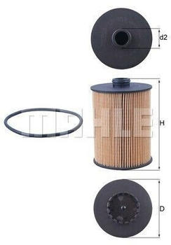Mahle Ölfilter Ø81mm für VW Passat B7 Touareg V6 Skoda Superb II Porsche Cayenne (OX 983D)