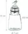 Relaxdays Essig- und Ölspender Dosierflasche aus Glas, 3er-Set