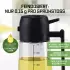 GOURMETmaxx Ölsprüher / Ölspender 2-in-1 Glas 0,47 l Transparent