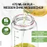 GOURMETmaxx Ölsprüher / Ölspender 2-in-1 Glas 0,47 l Transparent