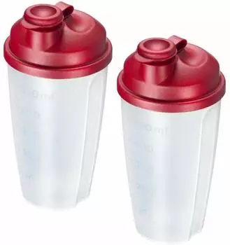 Westmark Mixery Dressingshaker 0,5l, rot, Kunststoff (243522ER)