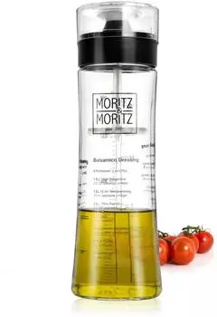 Moritz & Moritz Dressingshaker 500ml, Glas mit Skala, tropffrei (4018)