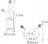 Relaxdays 2-in-1 Essig-Öl-Flasche, 220ml, 2er-Set