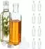 Relaxdays Öl-/Essigflasche-Set 2-er Glas 250 ml Transparent/Silber
