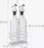 Relaxdays Essig- und Ölspender mit Ausgießer, Glas, 2x250ml (10029996)