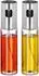Relaxdays Essig- und Ölsprüher Set, 2 Sprühflaschen, Glas, 100ml, transparent (10030719)