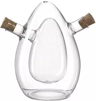 Leonardo CUCINA Essig-/&Ouml;lflasche 2in1, Glas, 15,7cm (018708)