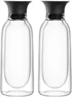 LEONARDO Menage-Set "Essig- und &Ouml;lflasche DUO, 2er Set" aus doppelwandigem Glas mit