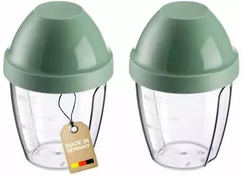 Westmark Mix-Ei Sch&uuml;ttelbecher 0,25l, Kunststoff BPA-frei, klar/mint-gr&uuml;n (308922EM)